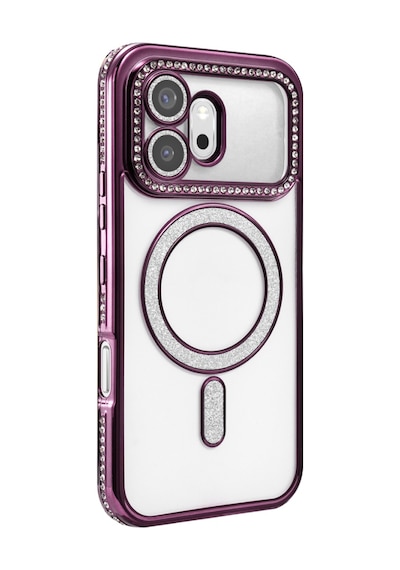 Newface Huawei Honor 600 Joke Simli Magneticsafe Kılıf Derin Mor