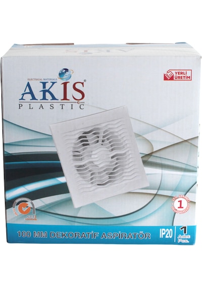 Akiş Ak-c100 100 Lük Banyo Ve Tuvalet Aspiratör Havalandırma Fanı Beyaz 16 Cm