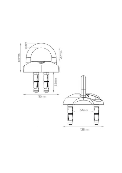 Oxford Motosiklet Anchorflat Ground Wall Anchor Kit Zemin Ve Duvar Sabitleyici Lk407