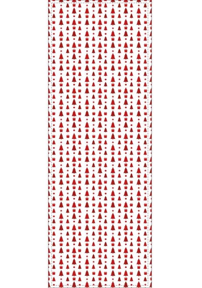 Kırmızı Christmas Desen Premium Masa Örtüsü Runner Rnr558n11