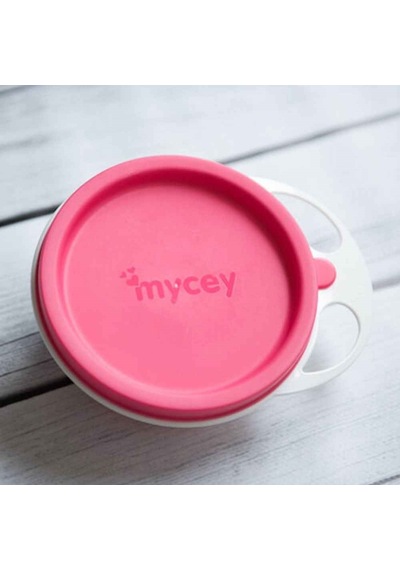 Mycey Kapaklı Mama Tabağı - Pembe