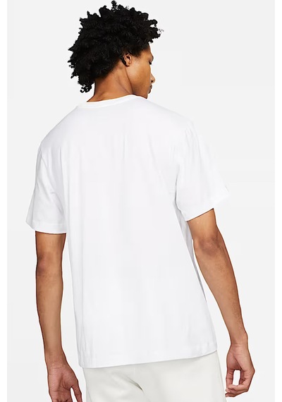 Nike Sportswear Futura Swoosh Logo Tee T Shirt Unisex Baskılı Tişört Beyaz Beyaz