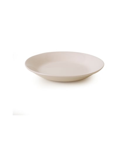 Keramika Krem Hitit Yemek Tabağı 21 Cm 6 Adet 030