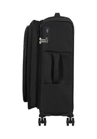 American Tourister Siyah Erkek Çekçekli Kumaş Valiz Cloudrıder-spınner M Exp Tsa