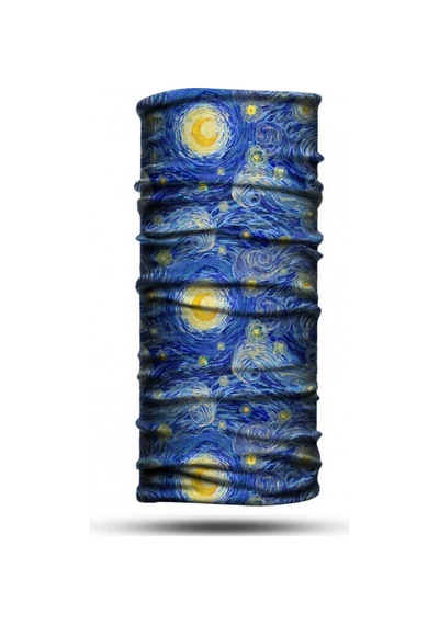 Dair Yıldızlı Gece Desenli Boyunluk Bandana Outdoor Balaklava Yüz Maskesi Kafa Bandı