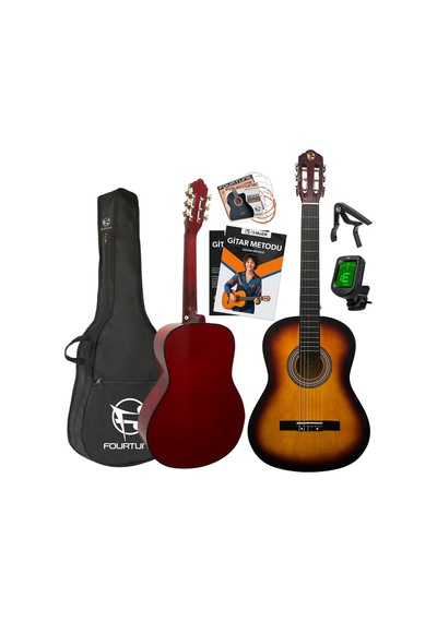 Fourtune Luca C-180SB Sunburst Klasik Gitar Seti 4/4 Sap Ayarlı