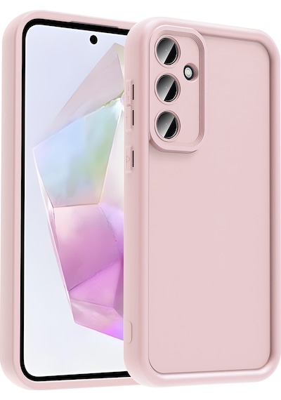 Galaxy A36 Uyumlu Kılıf Kamera Korumalı Sys Ananas Kapak - Pembe Pembe