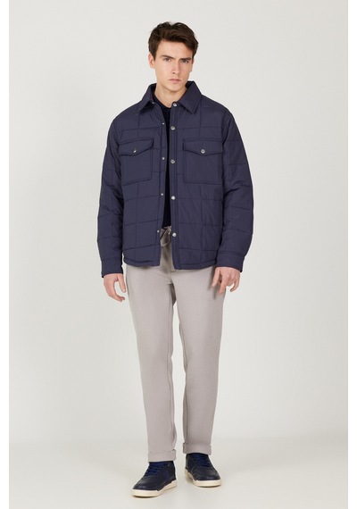 AC&Co / Altınyıldız Classics Erkek Lacı Standart Fit Normal Kesim Gömlek Yaka Mont Lacı AC&Co / Altınyıldız Classics Erkek Lacı Standart Fit Normal Kesim Gömlek Yaka Mont Lacı