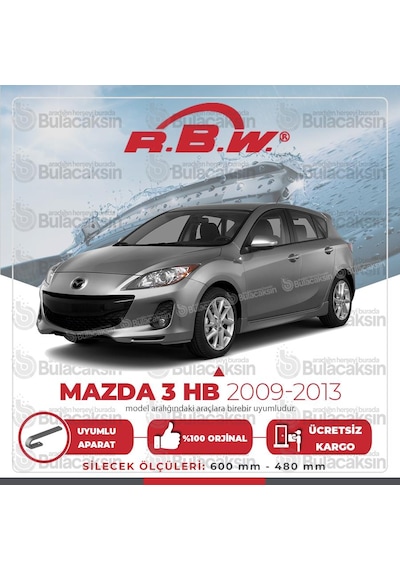 Rbw Mazda 3 Hb 2009 - 2013 Ön Muz Silecek Takımı