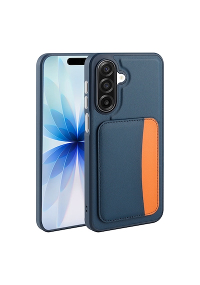 Zore Galaxy A17 Kılıf Kartlıklı Zore X-kart Silikon Kapak - Lacivert