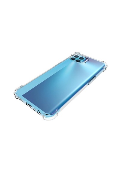 Oppo Reno 4 Lite Kılıf Zore Nitro Anti Shock Silikon Kılıf Renksiz