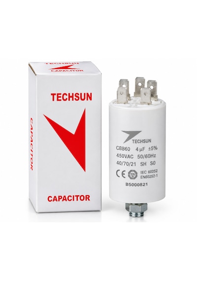 4 Μf 450v Cbb60 Motor Kondansatörü Kapasitör 50/60hz Motor Çalışma Kondansatörü 1