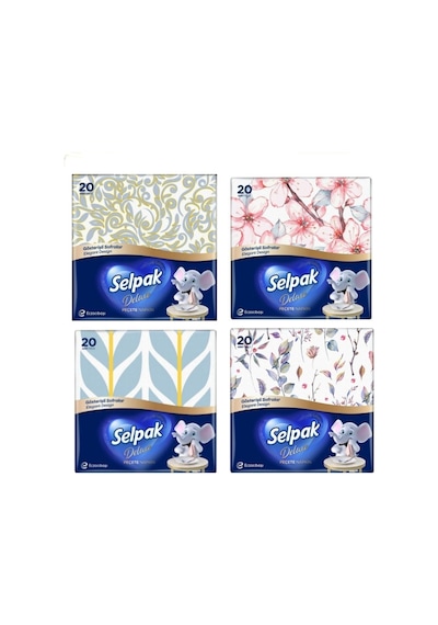 Selpak Deluxe Peçete Gösterişli Sofralar 4 Adet