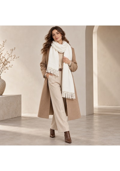 Lumıère Ecru Collection Ekru Krem Püsküllü Kadın Şal Soft Touch Yumuşak Dokulu, Oversize, Old Money Stil, Zarif Kışlık Atkı Şal Çok Renkli Lumıère Ecru Collection Ekru Krem Püsküllü Kadın Şal Soft Touch Yumuşak Dokulu, Oversize, Old Money Stil, Zarif Kışlık Atkı Şal Çok Renkli