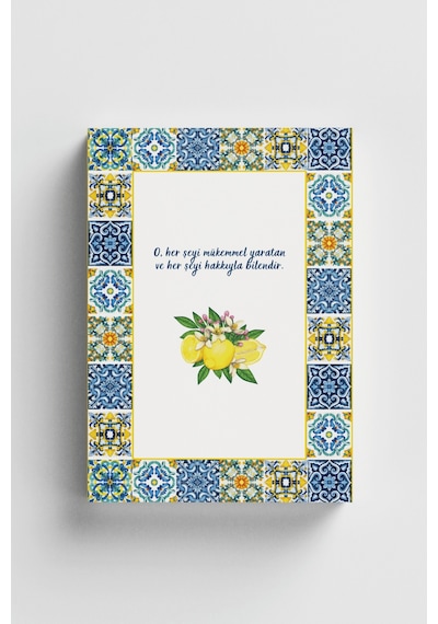 O Her Şeyi Bilendir İslami Defter Ayet-hadisli Çok Renkli