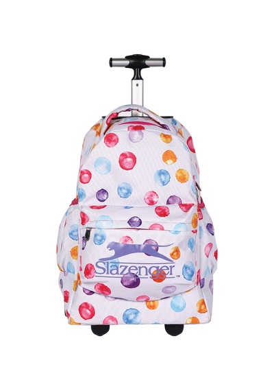 Slazenger Trolley Okul Çantası Beyaz Puantiye 21876
