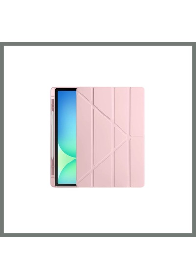 Bezos İpad Pro 11 2024 Kılıf Kalemlikli Hugo Tablet Kılıfı - Rose Gold Mmbz