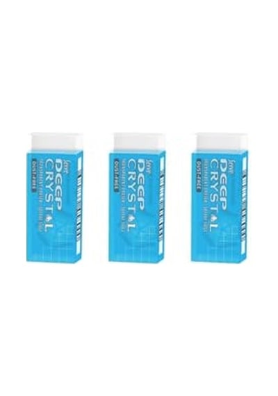 Deep Crystal Şeffaf Silgi 3'lü Paket - Büyük Boy 8680869457980