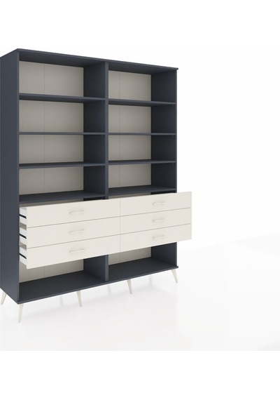 Hyperion Gardrop 8 Raflı 6 Çekmeceli 176x44x221 Antrasit-antrasit/aytaşı Antrasit/aytaşı Hyperion Gardrop 8 Raflı 6 Çekmeceli 176x44x221 Antrasit-antrasit/aytaşı Antrasit/aytaşı