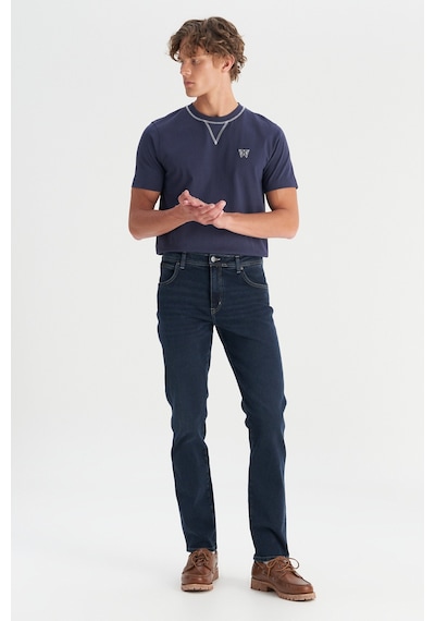 Wrangler Texas Slim Fit Esnek Erkek Jean Pantolon Mw12s001397 Lacivert
