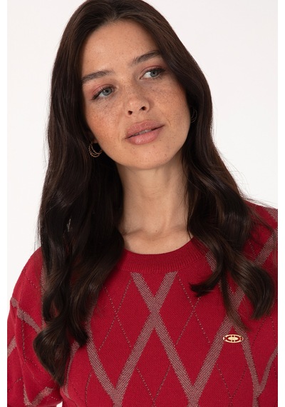 U.s. Polo Assn. Kadın Kazak /triko 50310063-vr104 Koyu Frambuaz/dark Raspberry