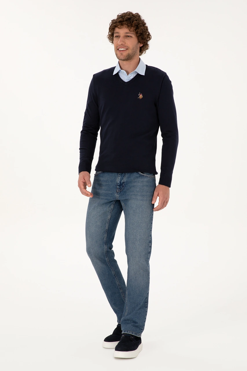 U.S. Polo Assn. Erkek Lacivert Basic Kazak 50307778-VR033
