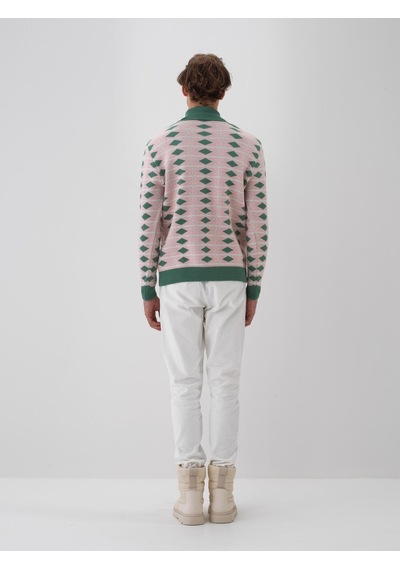 Xint Pembe Regular Fit Balıkçı Yaka Yünlü Kazak 801823