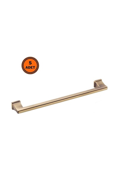 5 Adet Doğanlar Techno 224 Mm Mobilya Kulp Olifka Antik Sarı