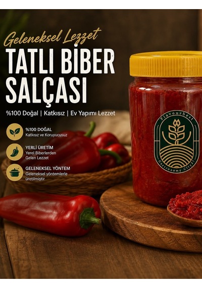 Tatlı Biber Salçası Gerçek Gün Kurusu