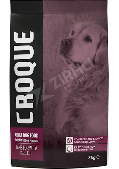 Croque Kuzu Etli Yetişkin Köpek Maması 3 Kg