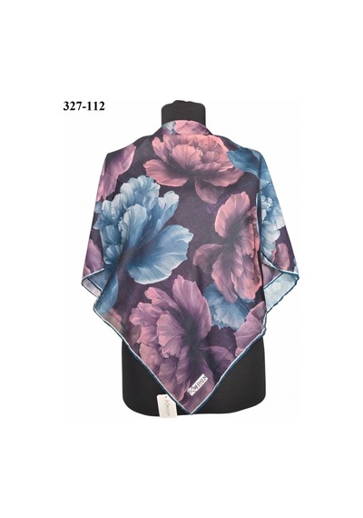 Moonscarfs Moonscarf Soft Pamuk Eşarp Mor - Petrol 327-112 Çok Renkli
