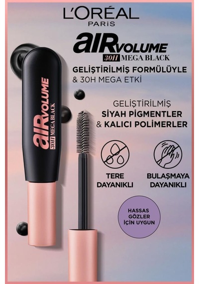 L'Oreal Paris Air Volume Maskara Mega Black
