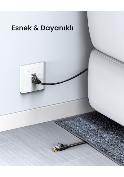 Ugreen Cat6 Flat Ethernet Kablosu, 30 Metre, 50182