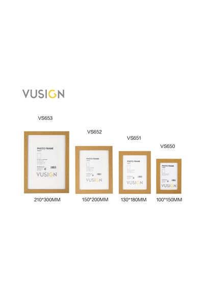 Vusıgn Vs650 Mdf Fotoğraf Çerçevesi 10x15 Cm Ahşap Renk - Duvar Askılı Çerçeve