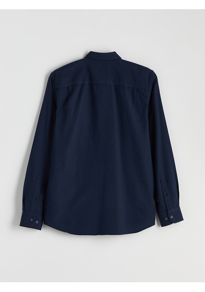 Lcwaıkıkı Classic Lacivert Regular Fit Uzun Kollu Oxford Erkek Gömlek