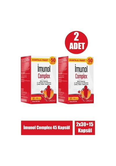 İmunol Complex 45 Kapsül 2 Adet