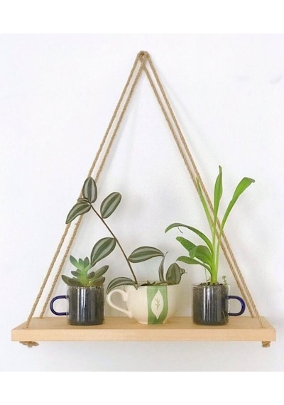 Bfd Shop İpli Duvar Rafı Kitaplık Tekli Naturel