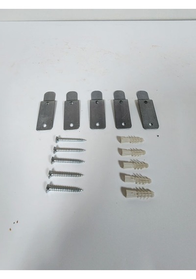 Yangın Tüpü Askı Aparatı Metal 5'li Set Vida Dübel Dahil