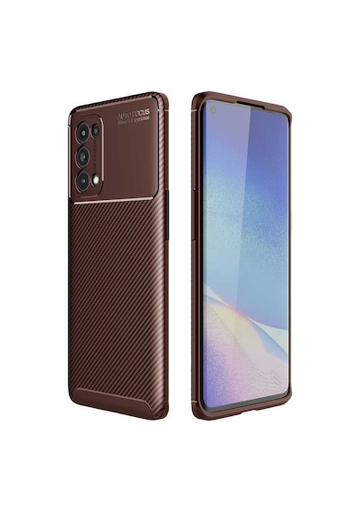 Lexroo Oppo Reno 5 5g Kılıf Negro Silikon Kılıf - Kahverengi