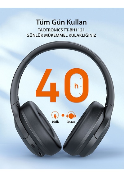 TaoTronics TT-BH1121 Bluetooth 5.3 Kulak Üstü Kulaklık