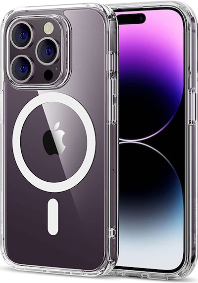 Apple Uyumlu   iPhone 14 Pro MagSafe Şeffaf Arka Kapak Silikon Kılıf