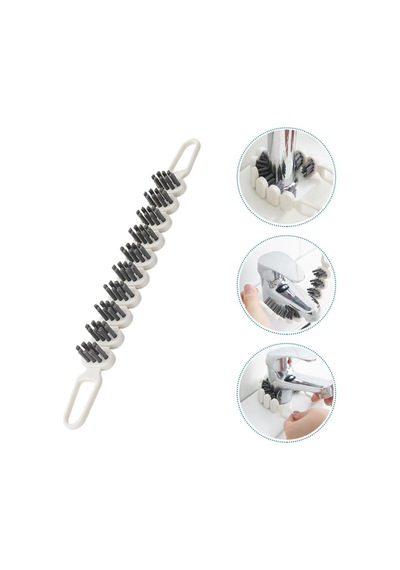 Kyrotech 2'li 360 Bükülebilir Aralık Temizleme Fırçası, 26,5 Cm Esnek Saplı Kavisli Yüzey Temizleyici, Askı Delikli Çok Amaçlı Mutfak Banyo Lavabo Temizlik Fırçası