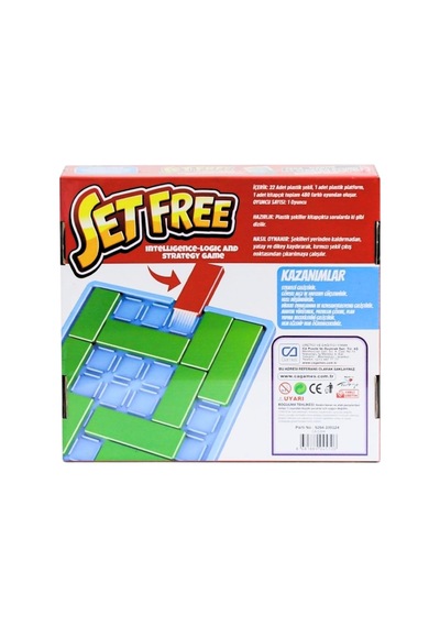 Ca Games Set Free +6 Yaş Ve Üzeri Çocuklar İçin 3 Seviyeli Eğitici Zeka-mantık-strateji Bulmaca Oyunu