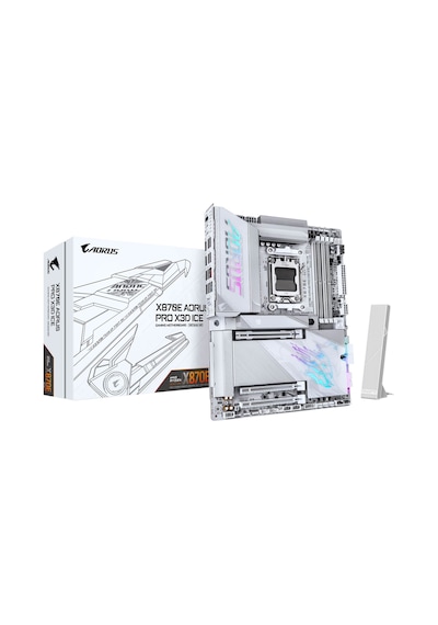 Gigabyte X870e Aorus Pro X3d Ice Wıfı-7 Am5 Ddr5 9000mhz Oc Atx Aaaa11gıg0053