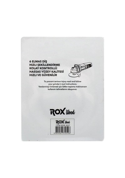 Rox Wood 0027 Ahşap Yontma Diski 85 Mm Taş Motoru Uyumlu Oyma Ve Şekillendirme Diski