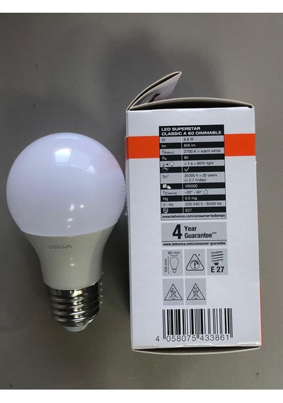 Osram E27 Dimli Led Lamba 8,8w 60w 806 Lümen 2700kelvin Sarı 25