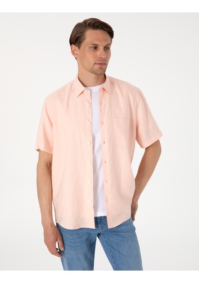 Pierre Cardin Erkek Pudra Gömlek Kısa Kollu 50317354-vr042 Pudra