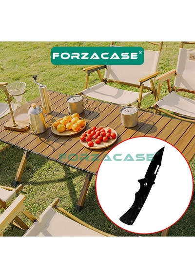 Forzacase Paslanmaz Çelik Ultra Keskin Outdoor Avcılık Kamp Çakısı Fc343 Siyah