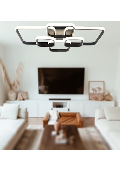 Tt500-6-sy Tt Aydınlatma Gün Işığı Mat Siyah 6 Lı Led Avize Siyah