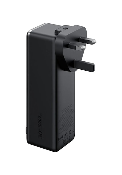 Mc-3181 10000mah 3-in-1 30w Dahili Kablolu Led Ekranlı Powerbank Uk/us/eu Gri